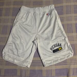 Vintage Champion Mesh Shorts Michigan Wolverines 90s Small Practice University